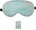 Picture of 100% 19 Momme Silk Sleep Mask Blindfold with Handmade Classy Stylish Embroidery and Pure Silk Elastic Strap-Peacock 