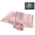 Picture of ROSEWARD Real 22 Momme Silk Pillowcase Hypoallergenic Pure Organic Natural 100% Mulberry Silk Pillow Case for Women Hair and Skin Queen Size with Zipper (Pink)