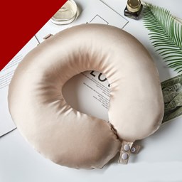 Picture of Silk ROSEWARD Soft Neck Pillow with Real Silk Cover